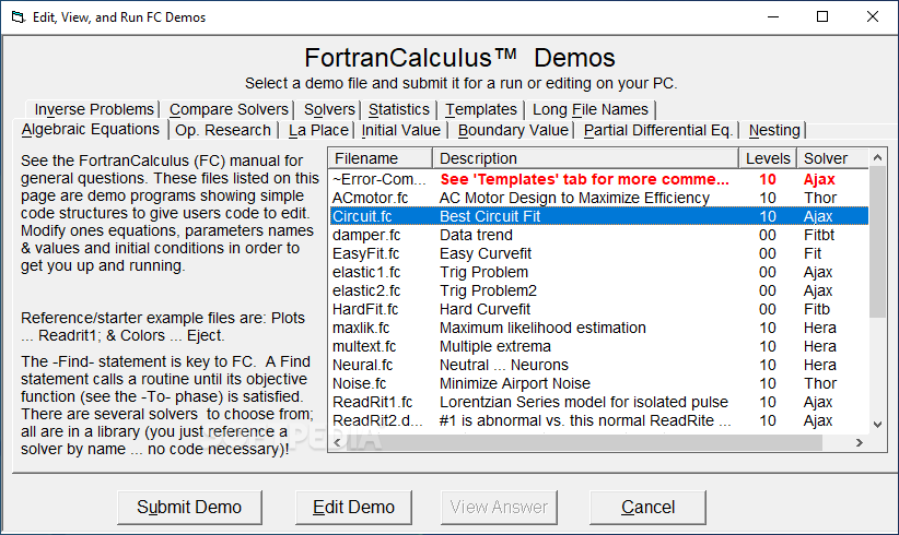 FC Compiler (Fortran Calculus) screenshot #0