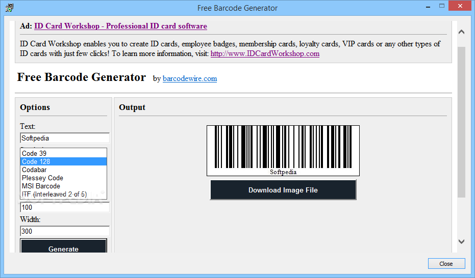 Free Barcode Generator Download Generate Barcodes Using Multiple 