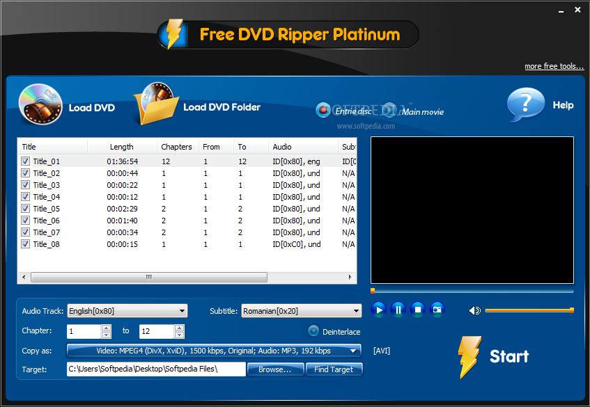 resistencia invadir violento Free DVD Ripper Platinum (Windows) - Download & Review