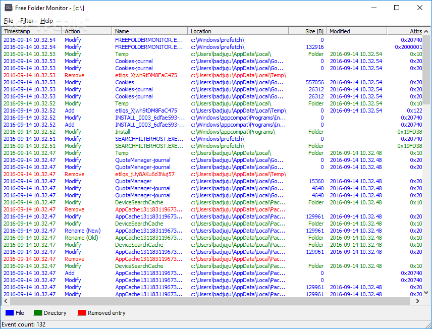 Free Folder Monitor screenshot #0