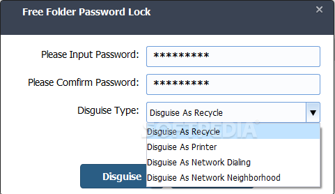 password lock folder windows 10