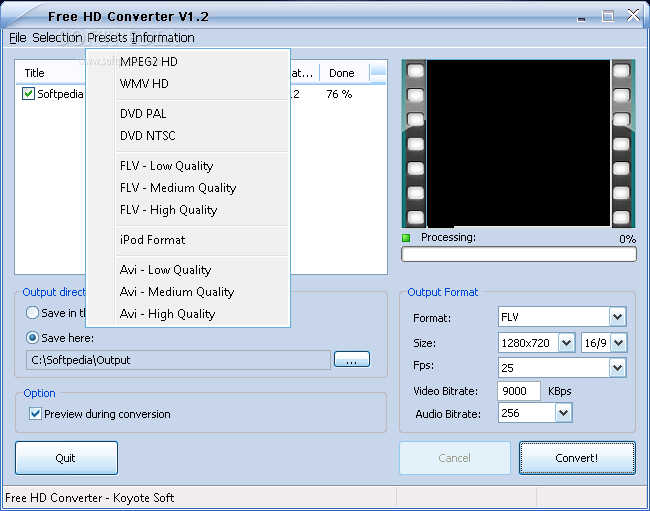 x hd video converter free download