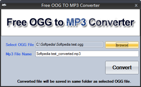 Ogg to mp3 converter