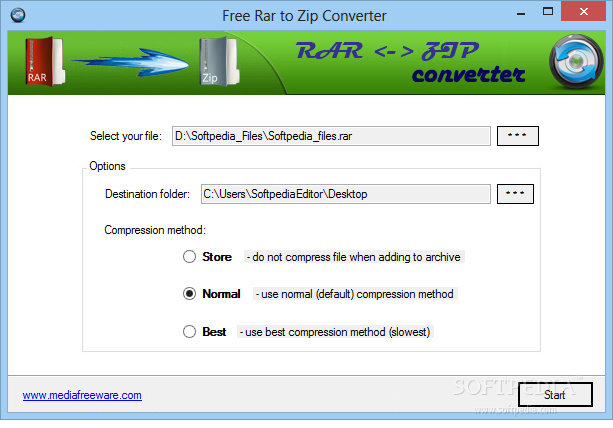Download Free Rar to Zip Converter 1.0.0