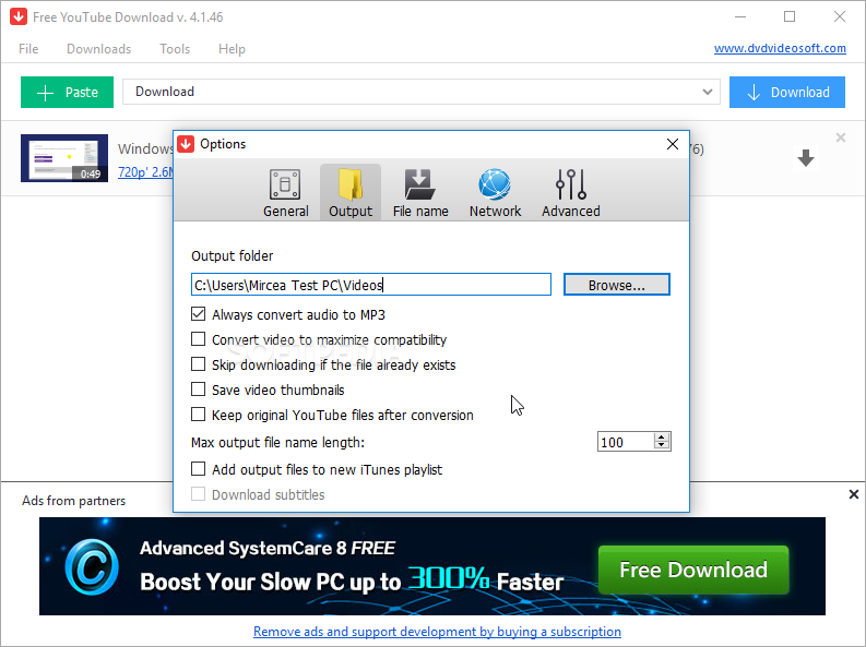 Free YouTube Download Premium 4.3.98.809 for windows download