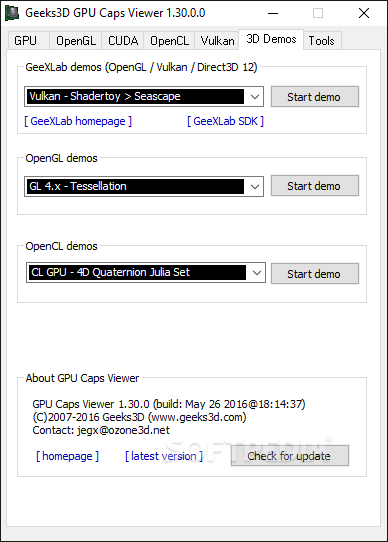 GPU Caps Viewer screenshot #5