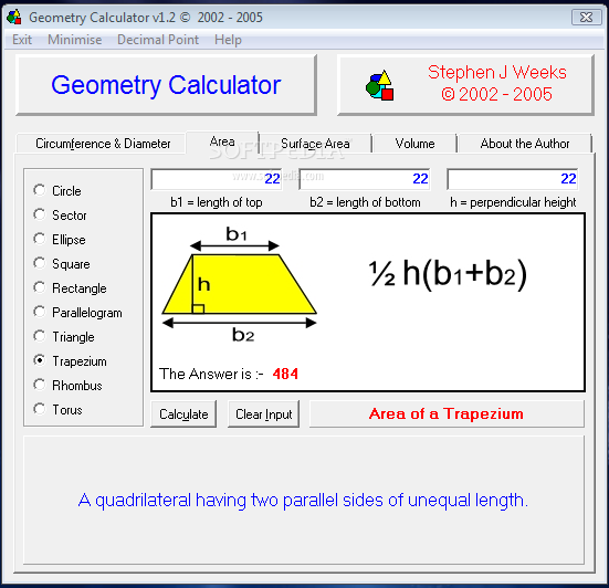 geometry calculator online