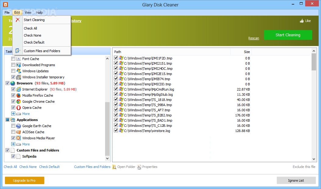 free Glary Disk Cleaner 5.0.1.295