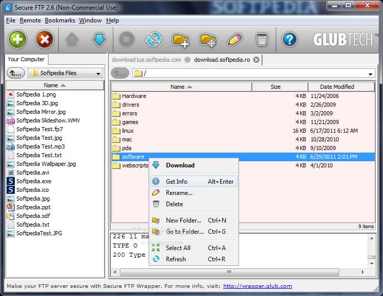 glub secure ftp client download
