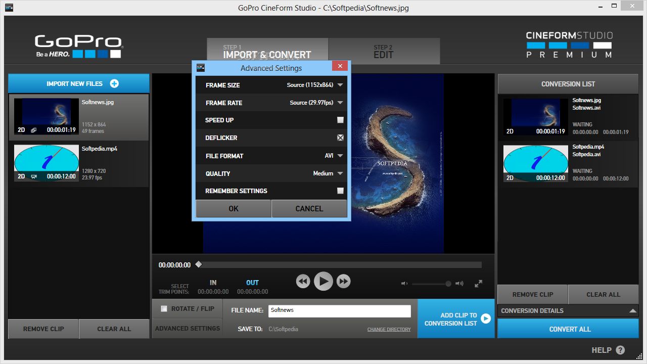 Download GoPro CineForm Studio Premium 1.3.2.170