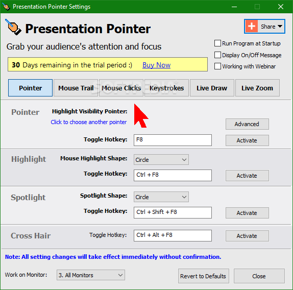 presentation pointer download