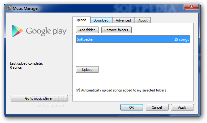 google play music upload files
