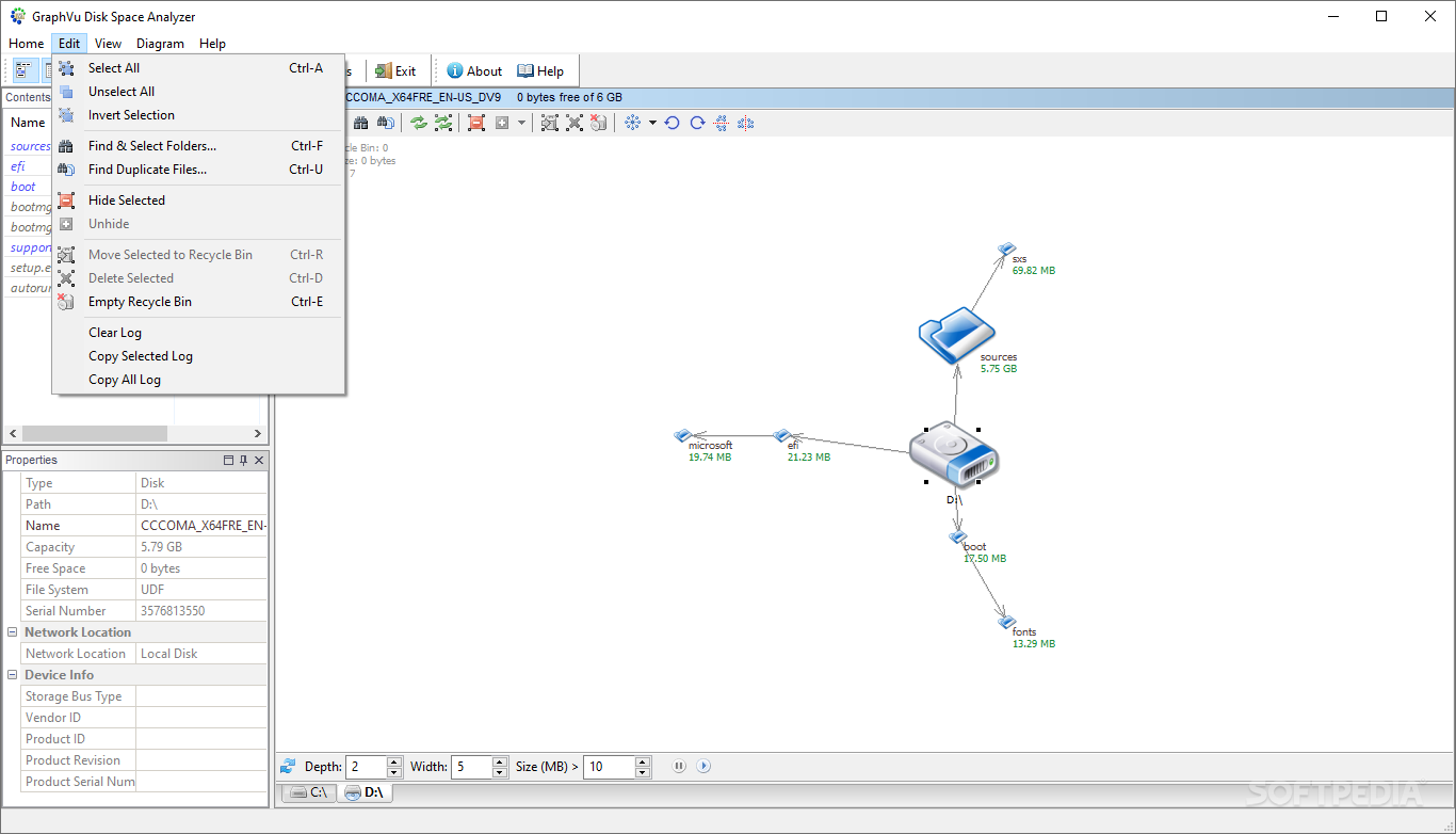 GraphVu Disk Space Analyzer screenshot #2