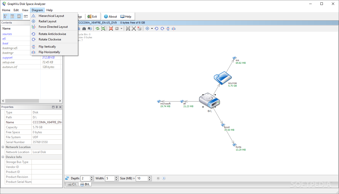 GraphVu Disk Space Analyzer screenshot #3