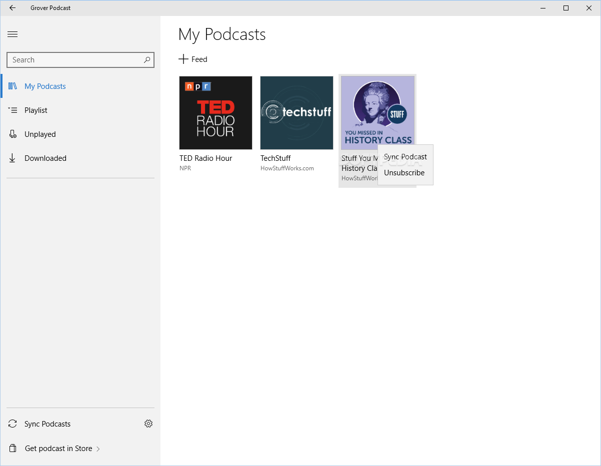 podcast player for windows speed