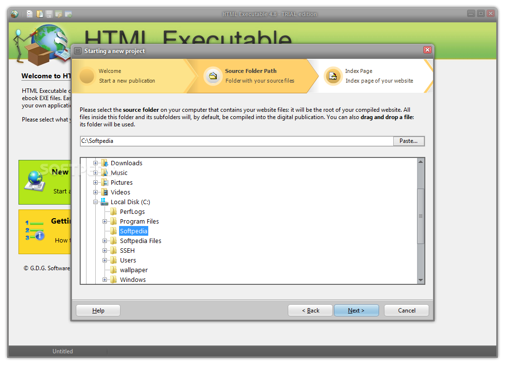 html executable trial