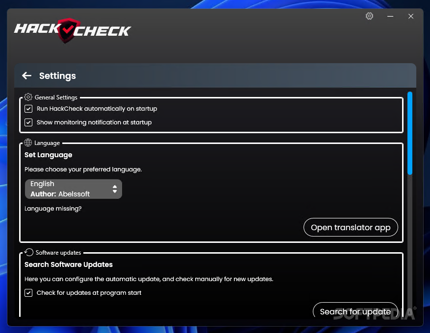 HackCheck screenshot #1