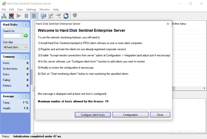 Hard Disk Sentinel Enterprise Server screenshot #1