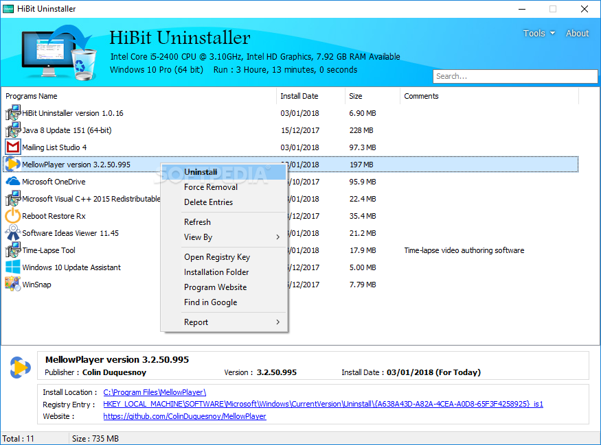 HiBit Uninstaller screenshot #0