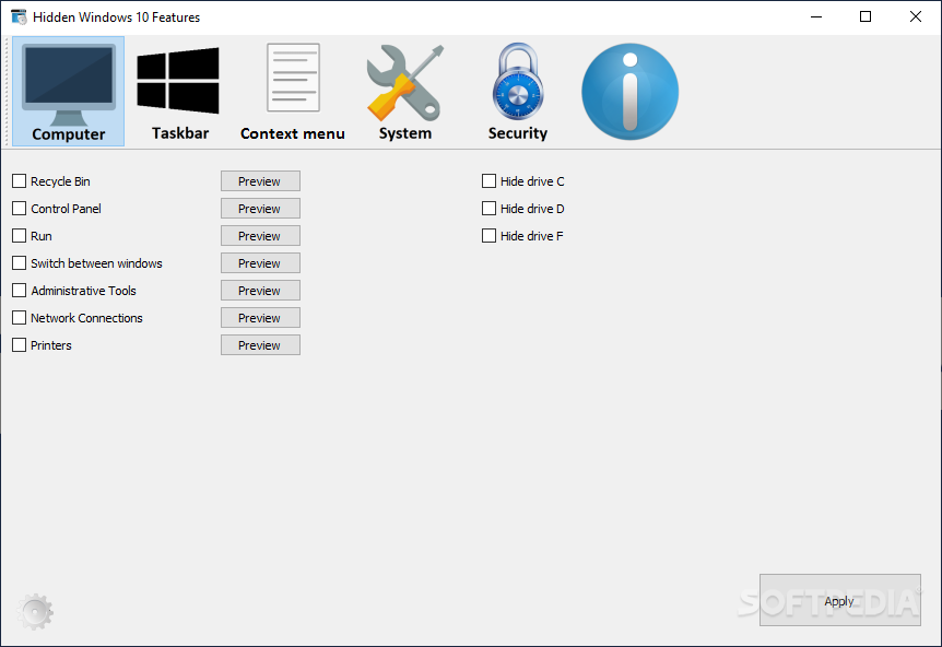 Hidden Windows 10 Features screenshot #0