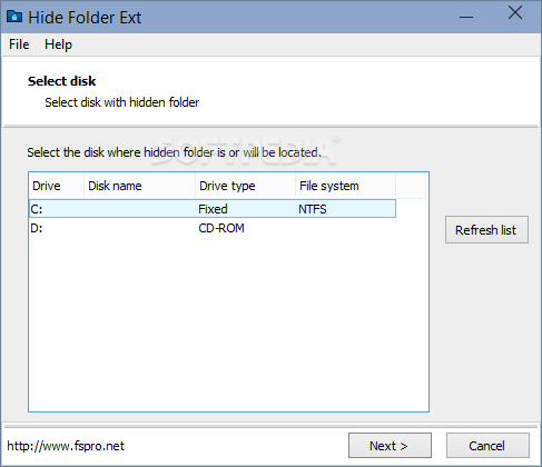 Hide Folder Ext screenshot #0