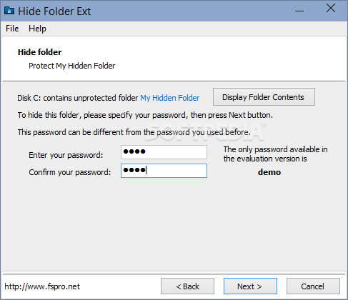 Hide Folder Ext screenshot #3