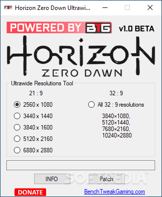 Horizon Zero Dawn Ultrawide Tool screenshot #0