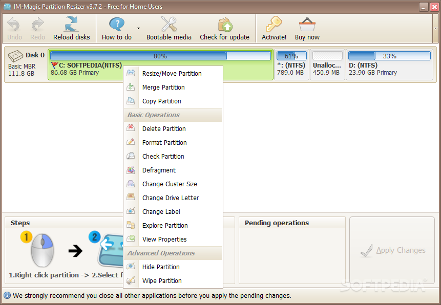 for iphone download IM-Magic Partition Resizer Pro 6.8 / WinPE