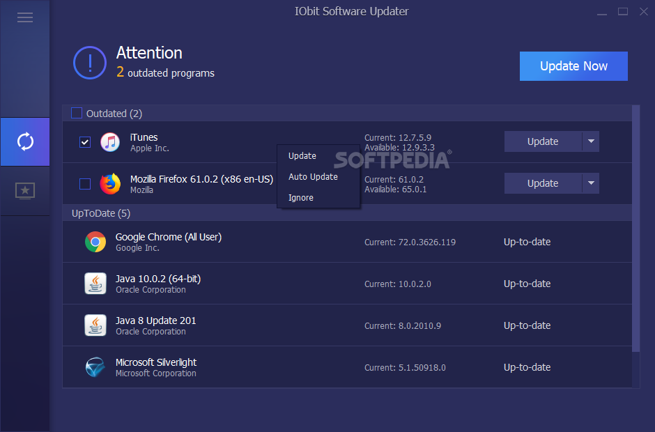 instal the new version for iphoneIObit Software Updater Pro 6.2.0.11