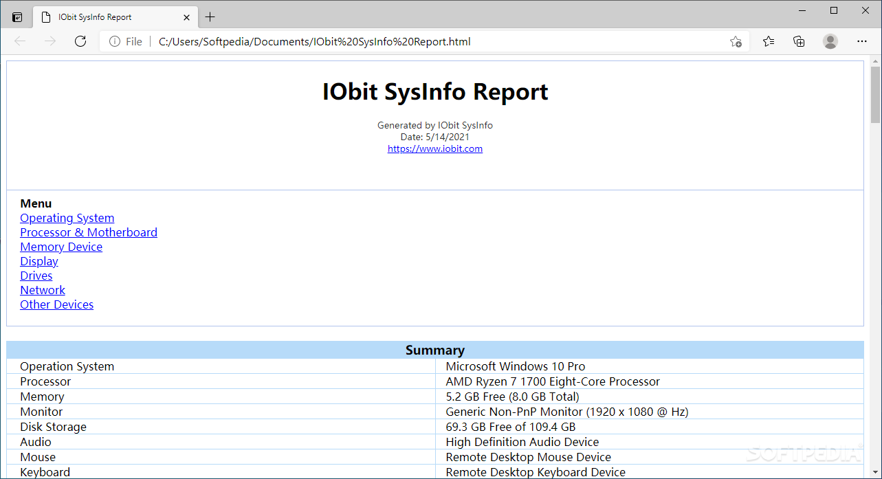 IObit SysInfo screenshot #4