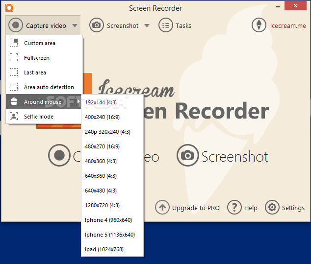 free instals Icecream Screen Recorder 7.26