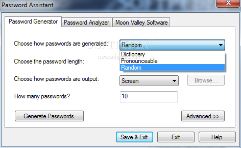 pronounceable password generator