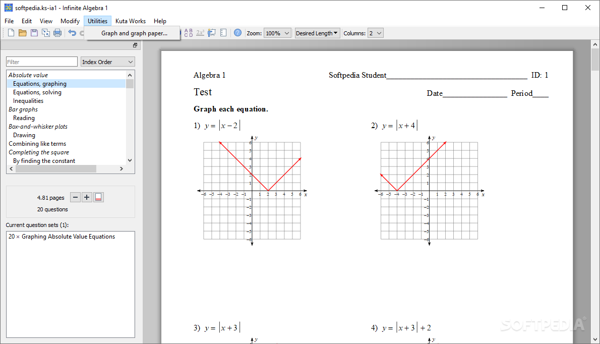 Infinite Algebra 1 screenshot #5