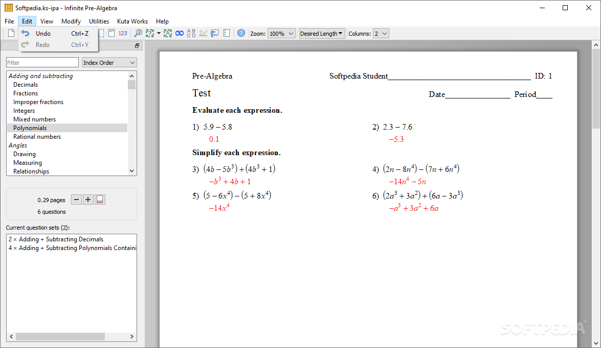 Infinite Pre-Algebra screenshot #2
