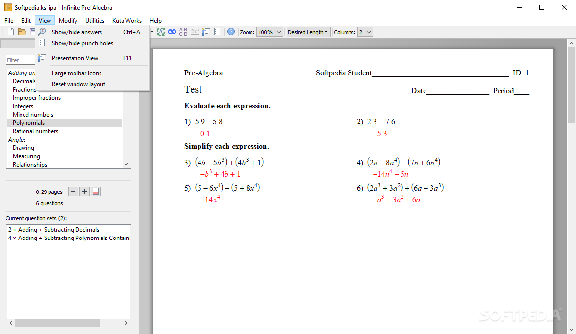 Infinite Pre-Algebra screenshot #3