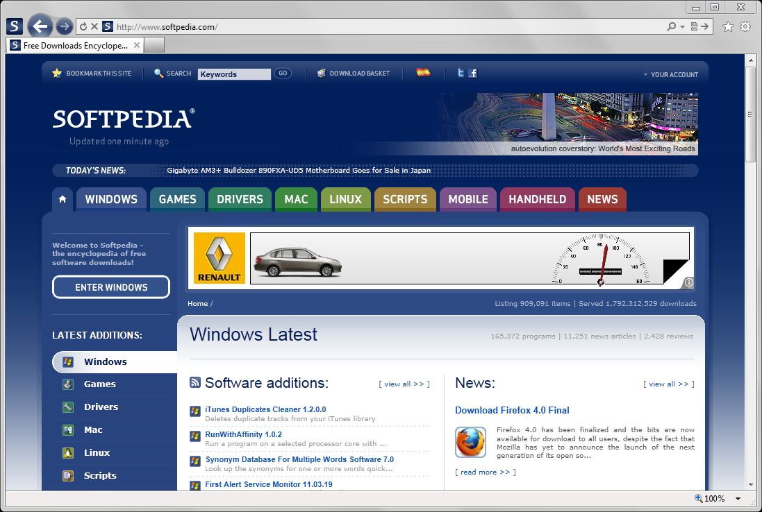 Internet Explorer 9 Softpedia Edition (Windows) - Download & Review