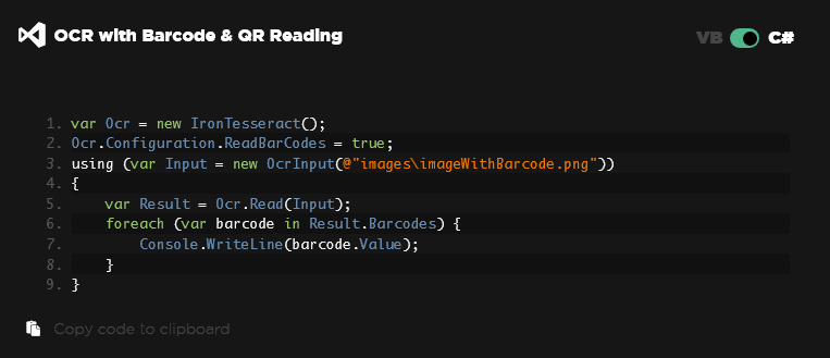 IronOCR - The C# Library screenshot thumb #2