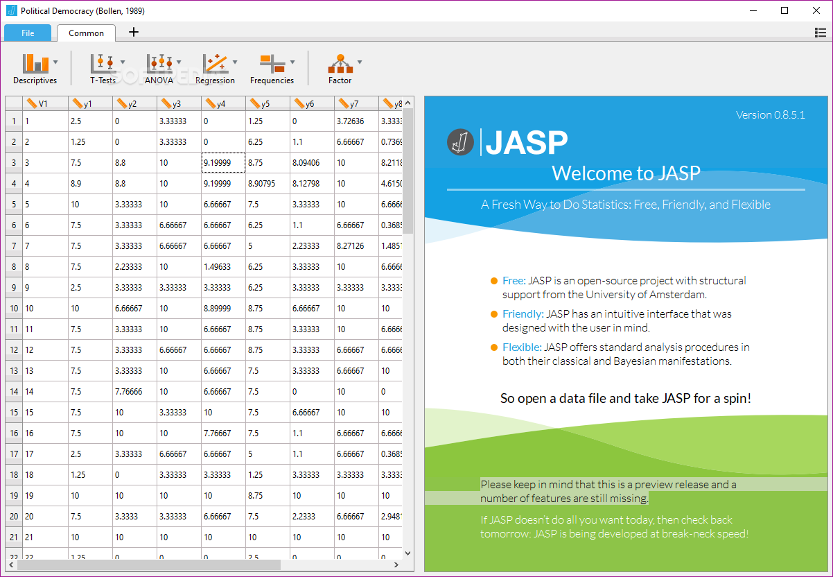 JASP screenshot #0