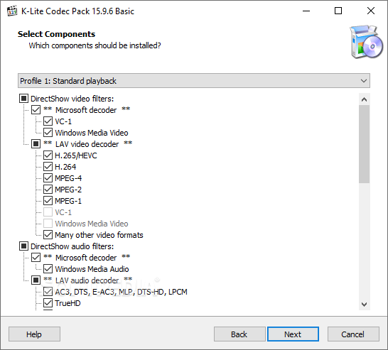 K-Lite Codec Pack 17.6.7 for mac instal