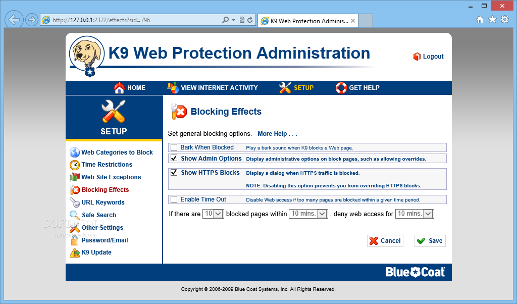 k9 web protection full indir