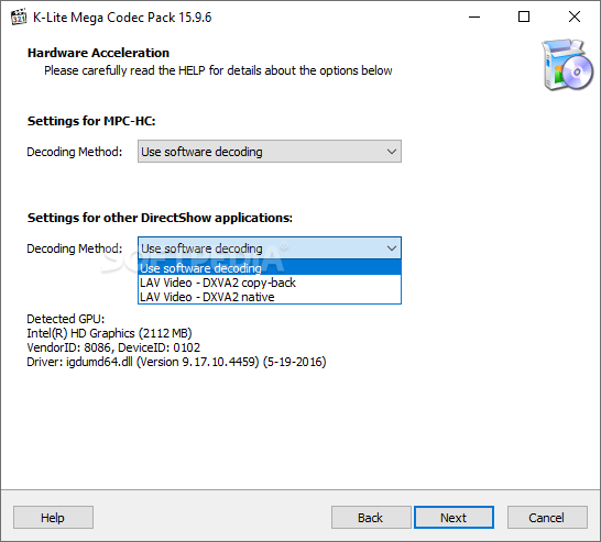 download the new for apple K-Lite Codec Pack 17.6.7