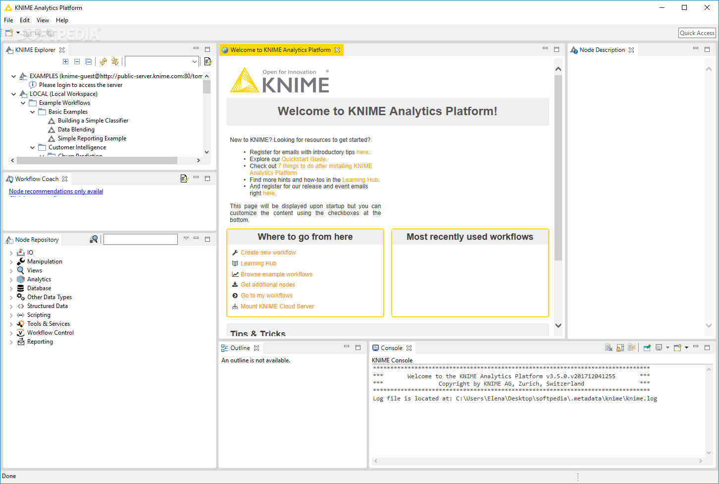 KNIME Analytics Platform screenshot #0