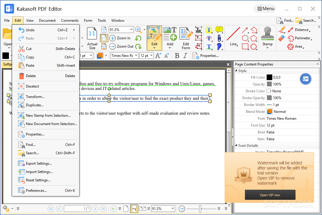 pdf editor free download for windows 10 without watermark