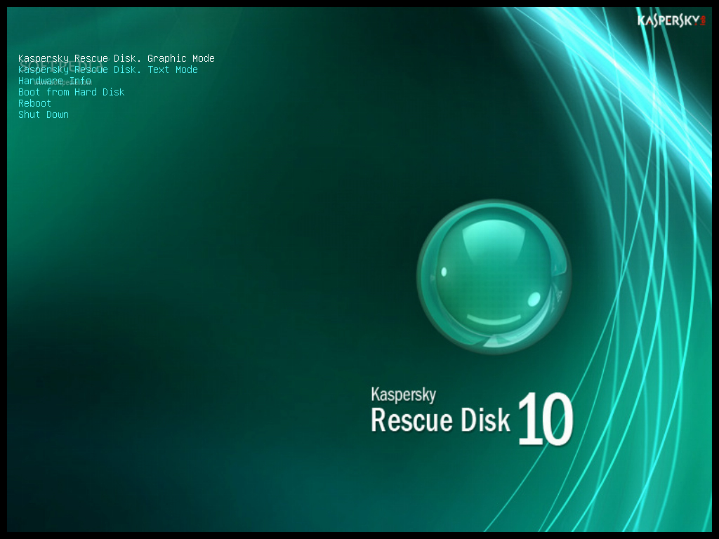 kaspersky rescue disk fuzzy screen after scan