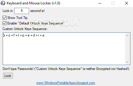 Keyboard and Mouse Locker screenshot #0