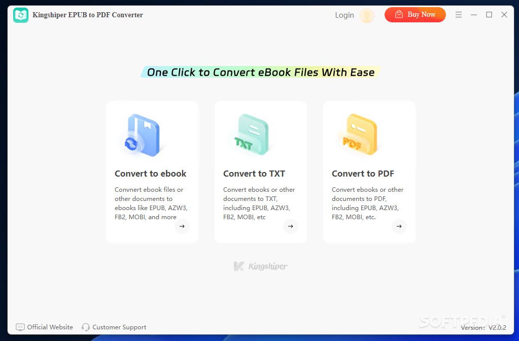 Download Download Kingshiper EPUB to PDF Converter Free