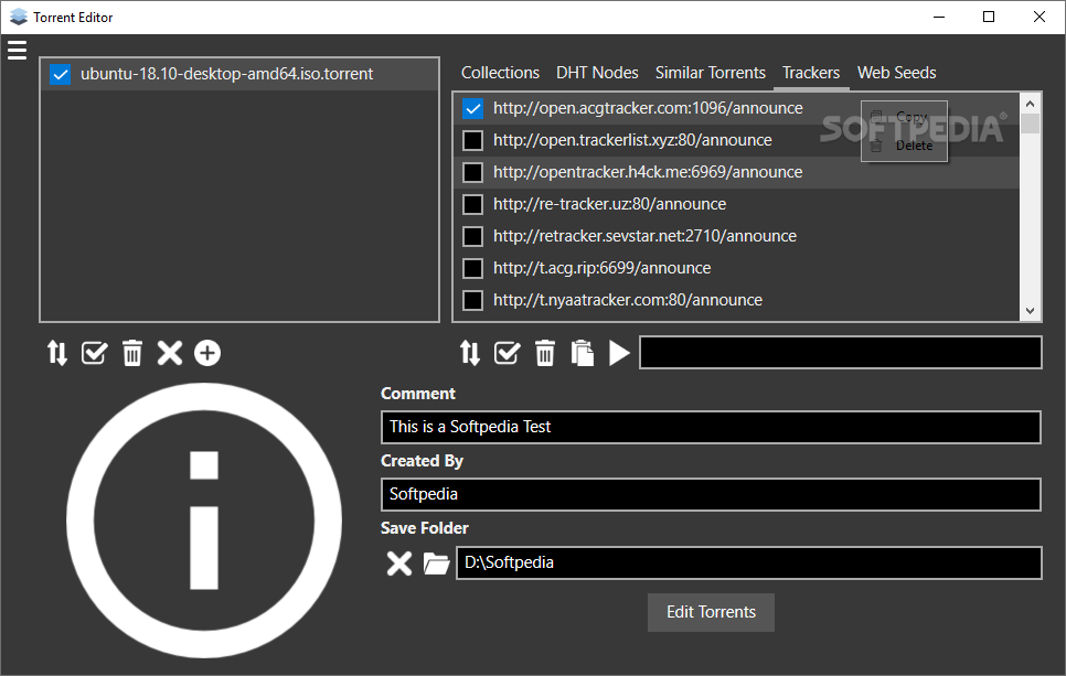 Torrent File Editor 0.3.18 instal the new version for windows
