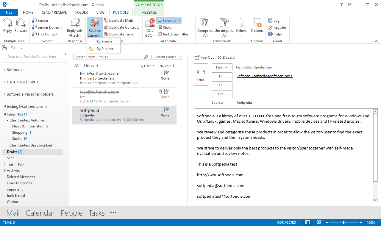 Kutools for Outlook screenshot #2