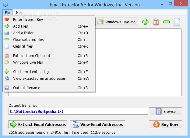 lite 1.4 email extractor desktop