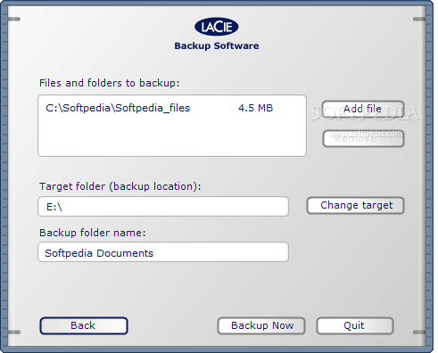 lacie backup manager